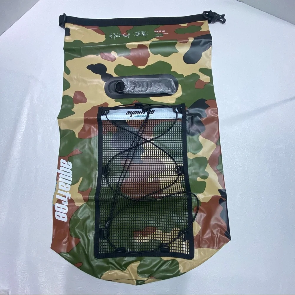 Aquafree waterproof bag green camo NEW